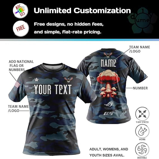 Custom Funny Series Unisex Shirt Jersey Short Sleeve Uniform