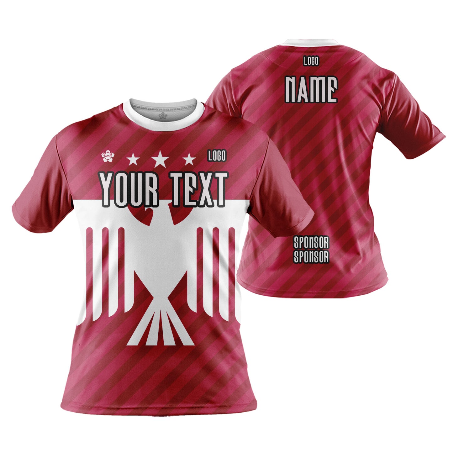 Custom Men Women Patriotic USA Flag Jersey Shirt Short Sleeve
