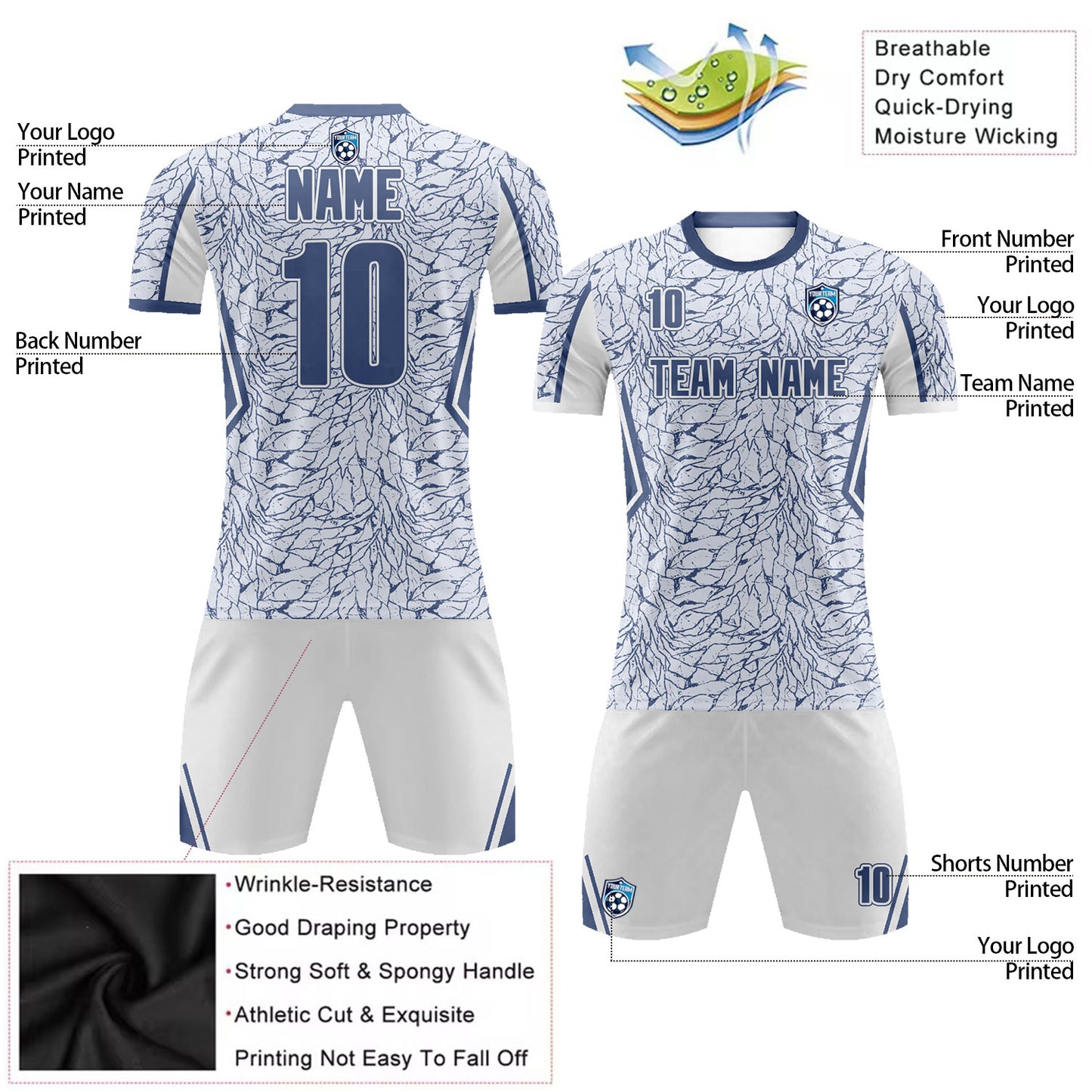 Custom Soccer Jersey Sports Team Training Soccer Uniform