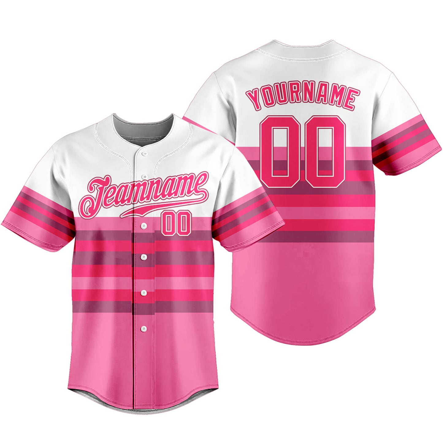 Baseball Jerseys Full Button Down Shirts Sports Uniforms