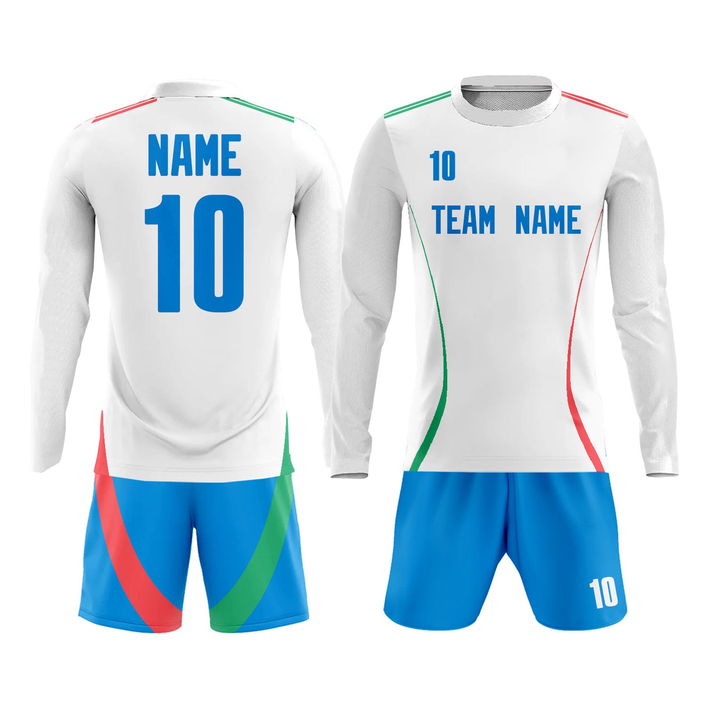 Custom Soccer Jersey Shorts with Name Number Logo
