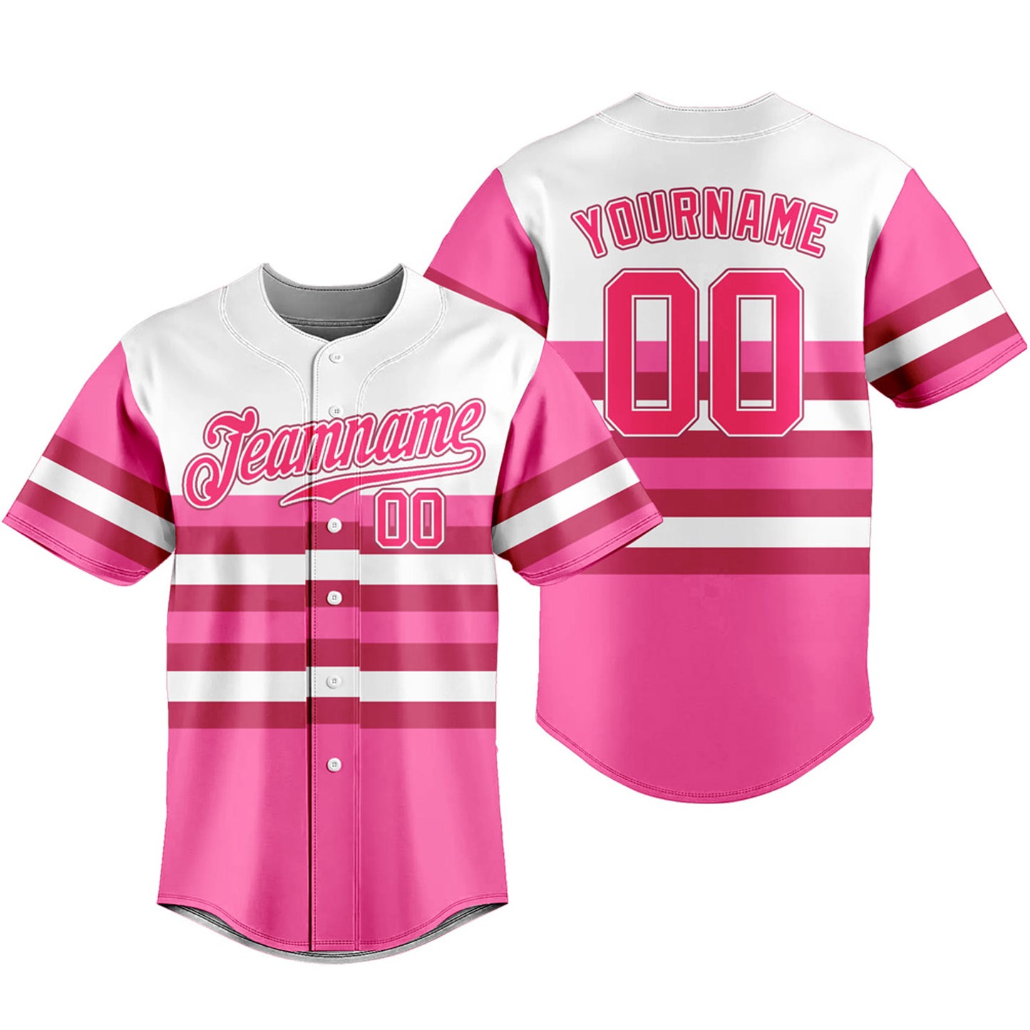 Baseball Jerseys Full Button Down Shirts Sports Uniforms