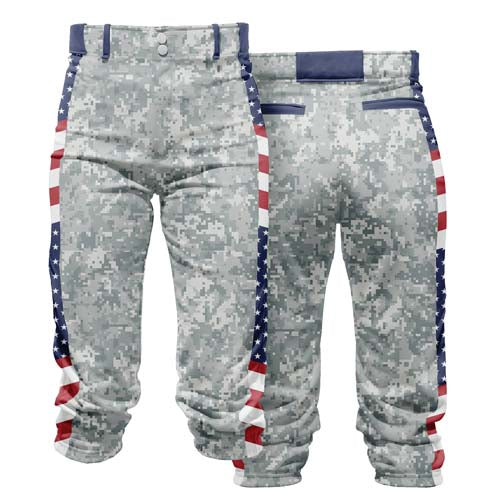 Custom Men Youth USA Patriotic Baseball Game Pants Sportswear
