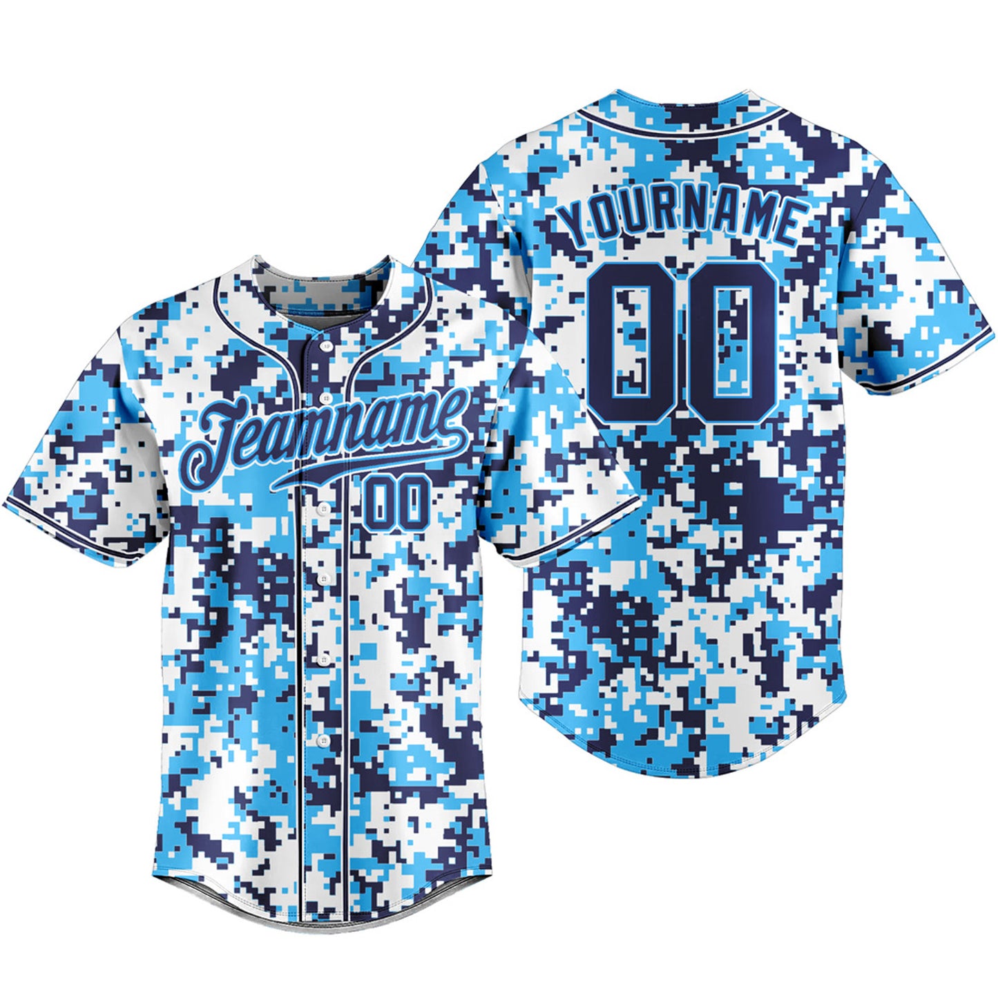 Custom Men's Baseball Jersey Button Down Shirt