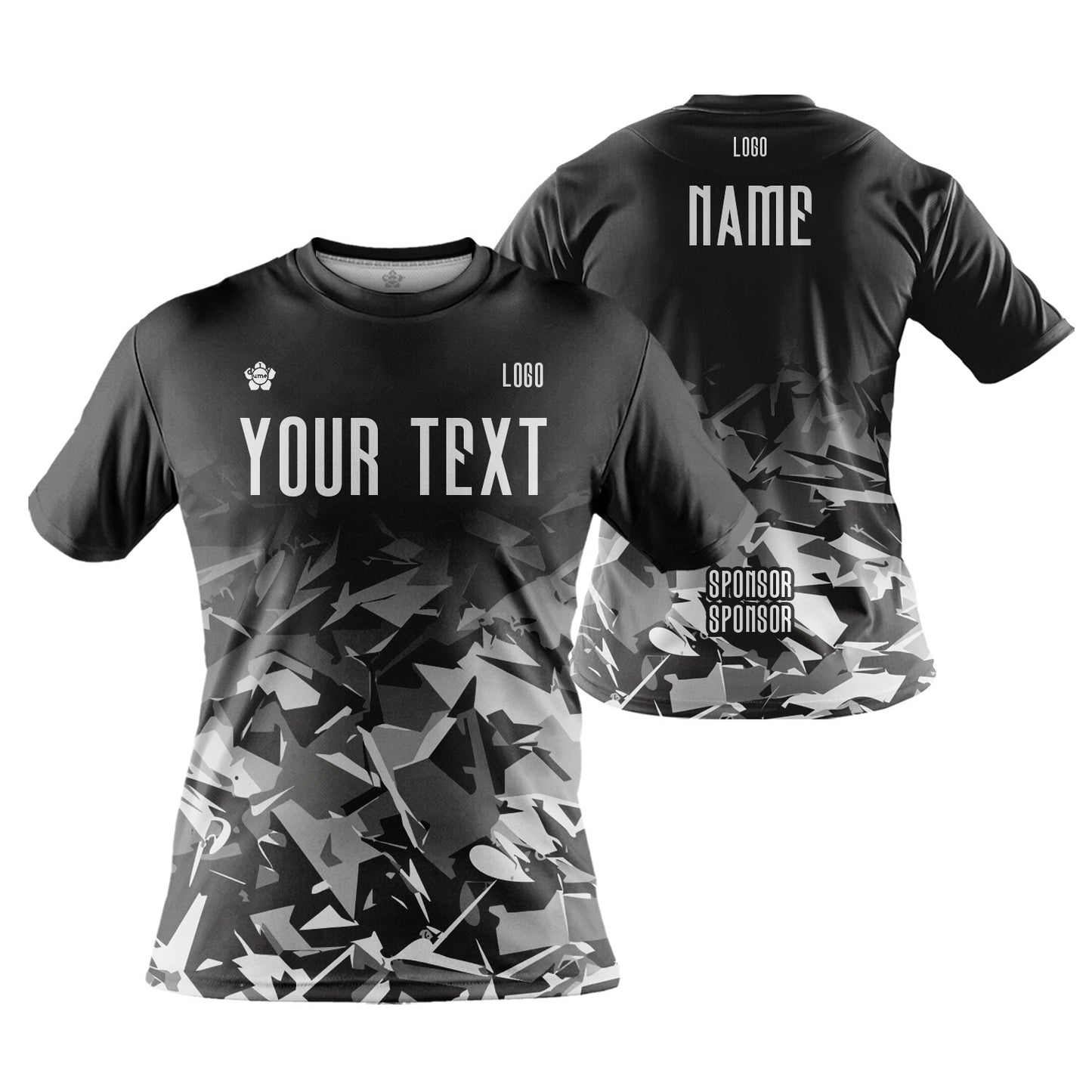 Custom Unisex Camouflage Series Jersey Shirt Short Sleeve for Running