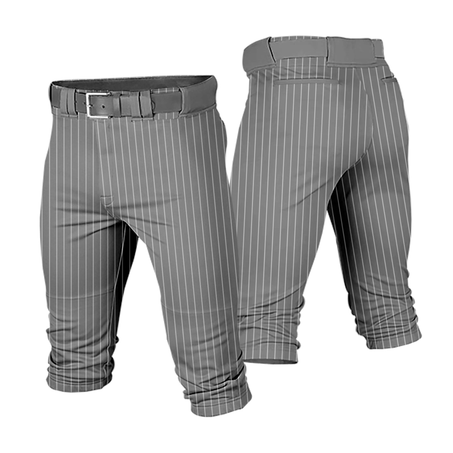 Custom Men Youth Striped Cropped Baseball Pants Training Uniform