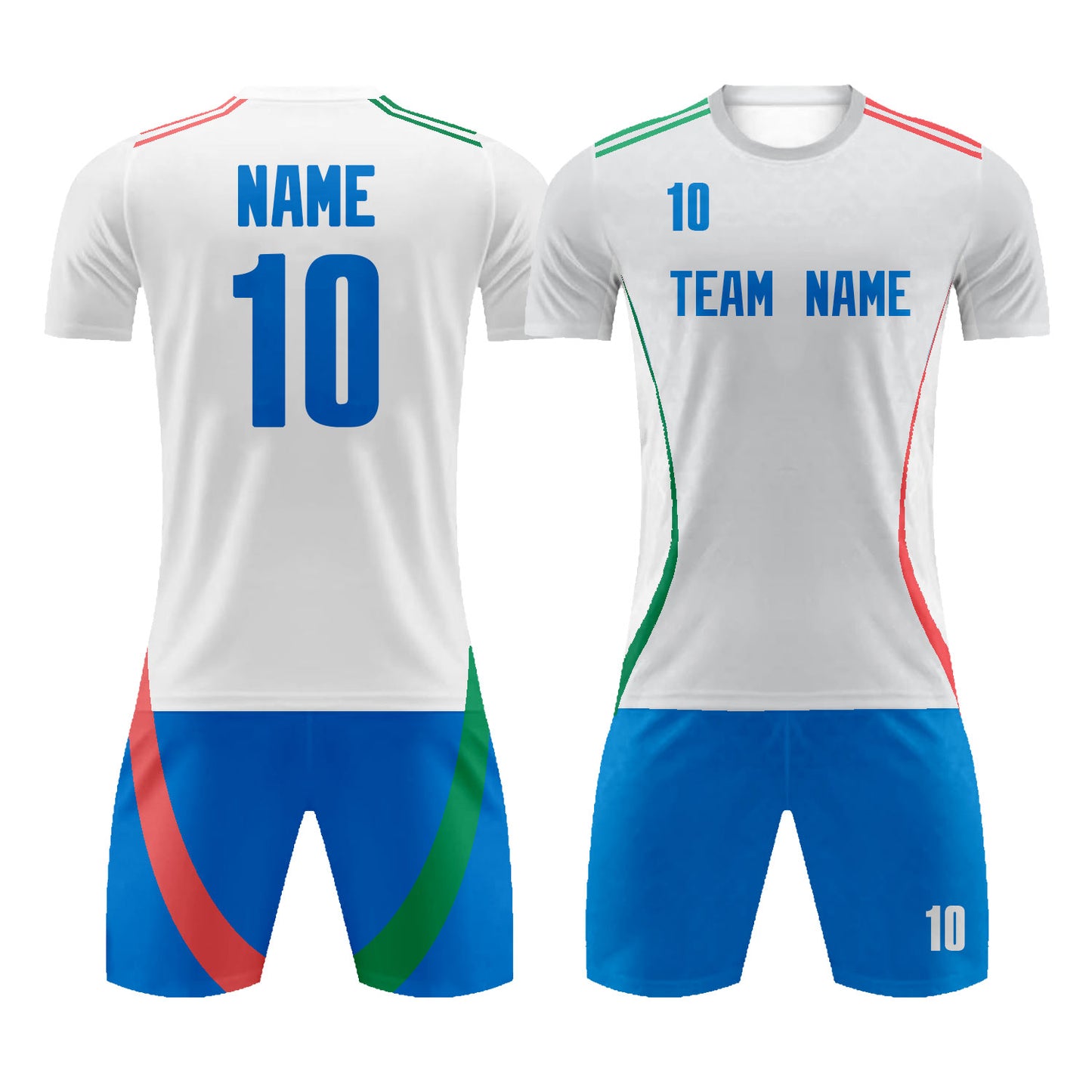 Custom Soccer Jersey Shorts with Name Number Logo