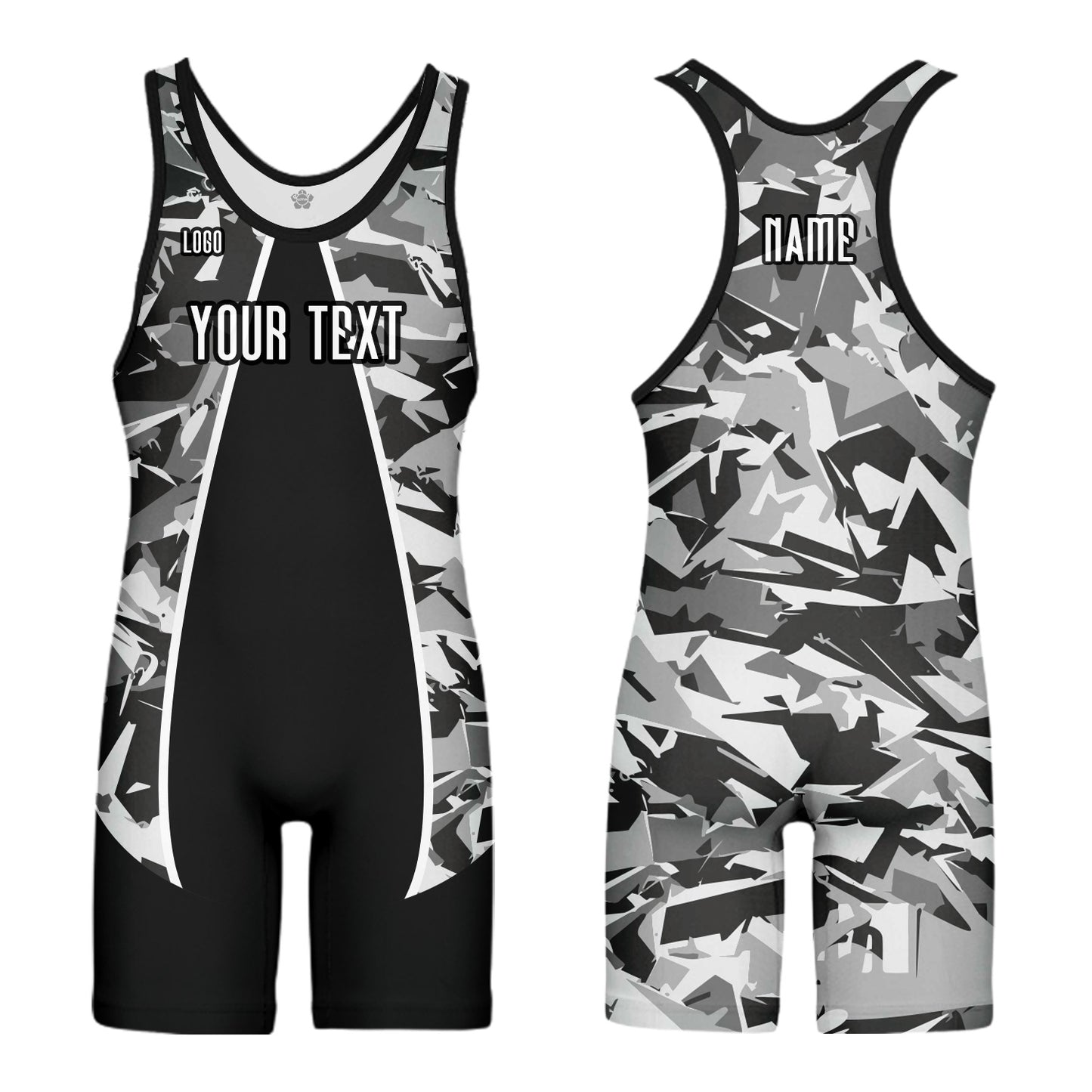Custom Men Women Camouflage Sports Wrestling Singlet
