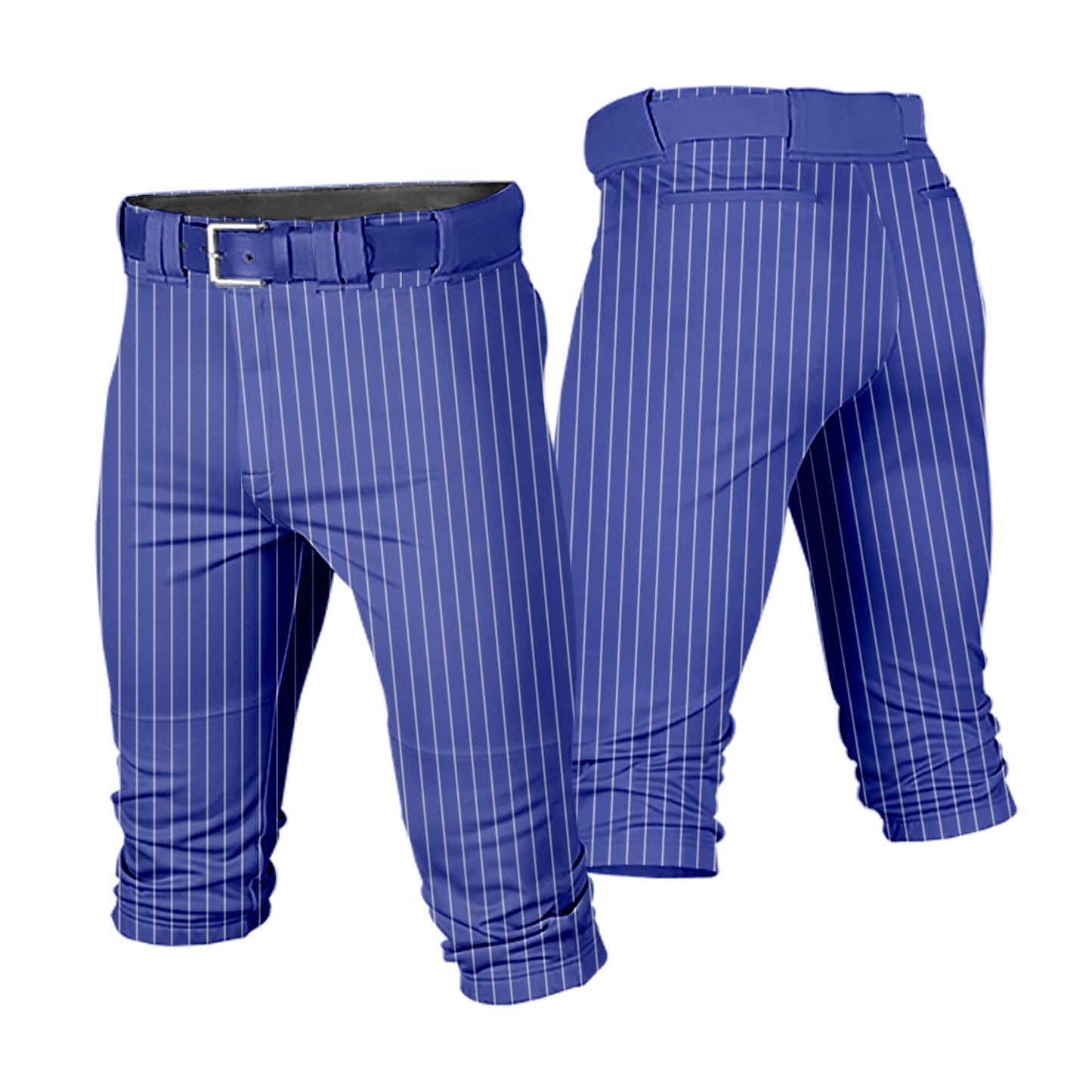 Custom Men Youth Striped Cropped Baseball Pants Training Uniform