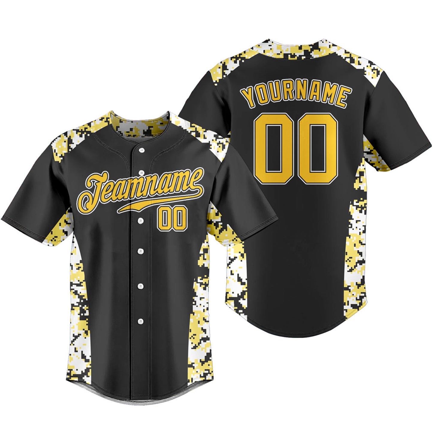 Custom Men's Baseball Jersey Button Down Shirt