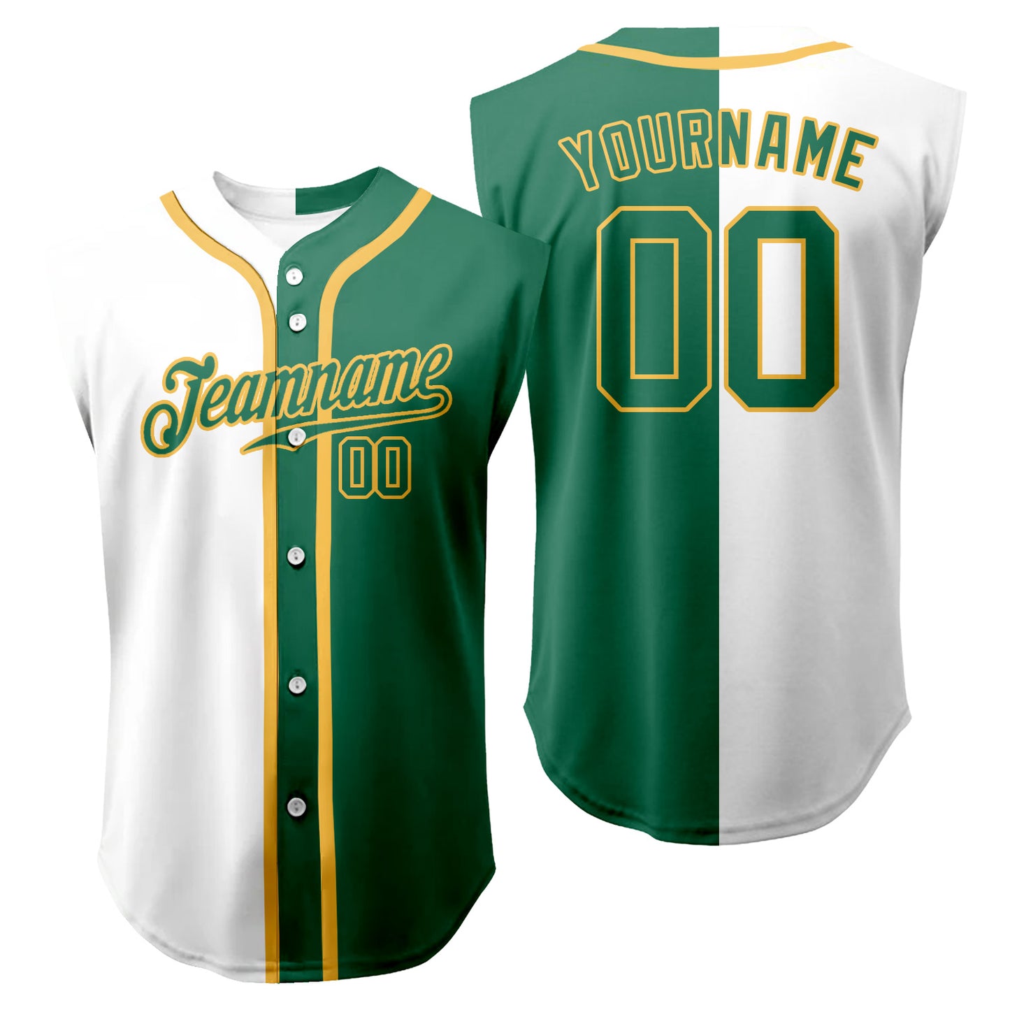Custom Gradient Sleeveless Baseball Jersey