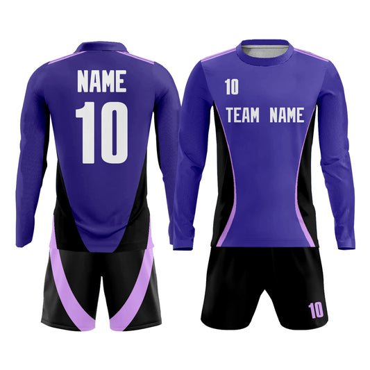 Personalized Purple Soccer Jerseys for Men Kids Training Uniform