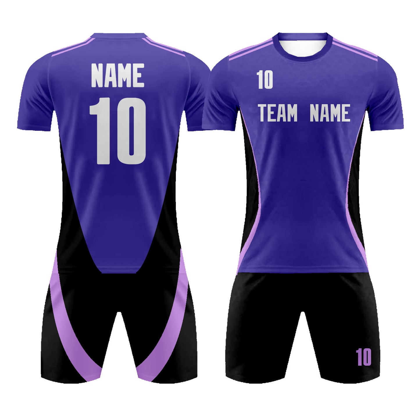 Personalized Purple Soccer Jerseys for Men Kids Training Uniform
