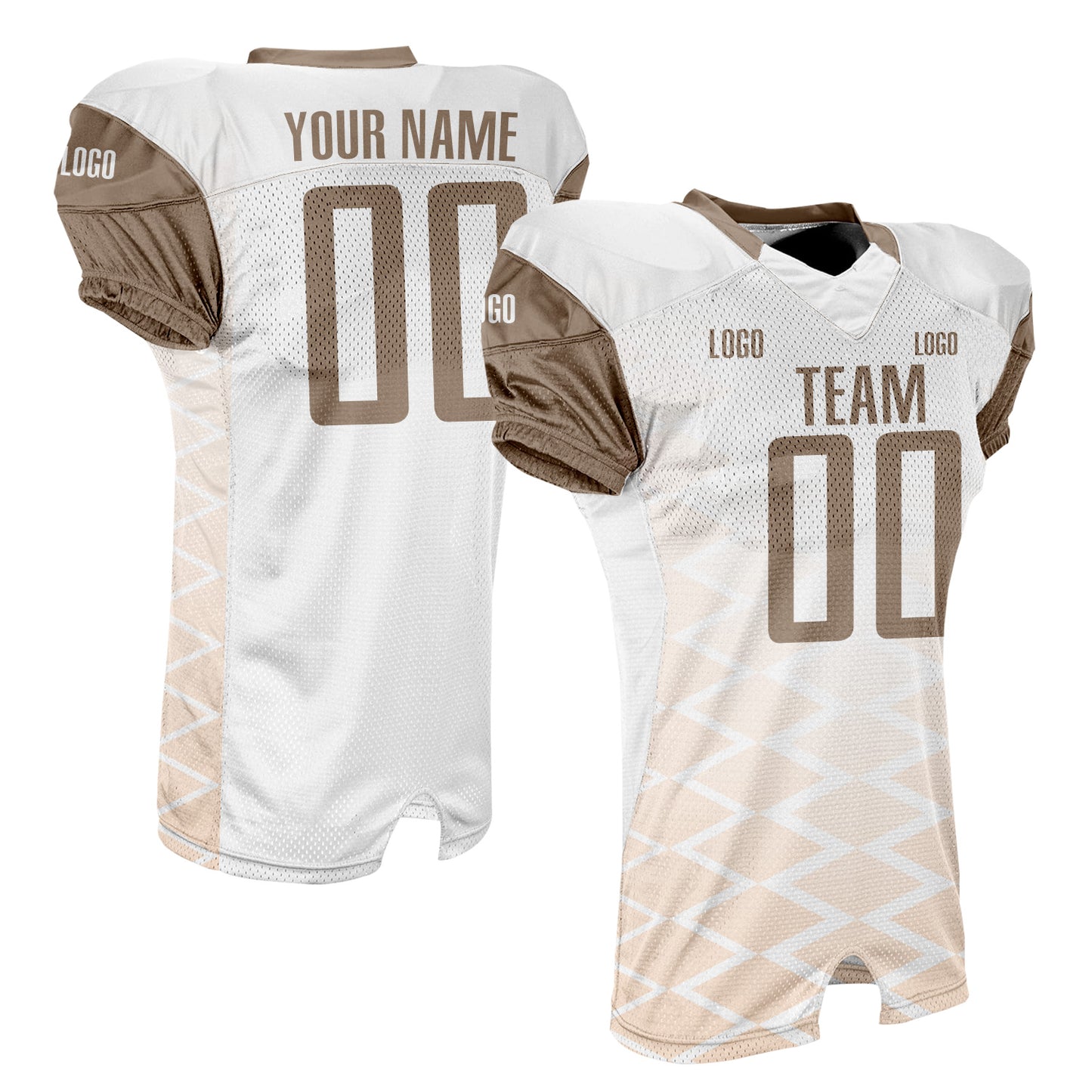 Custom Plaid Football Jersey Breathable Athletic Shirts