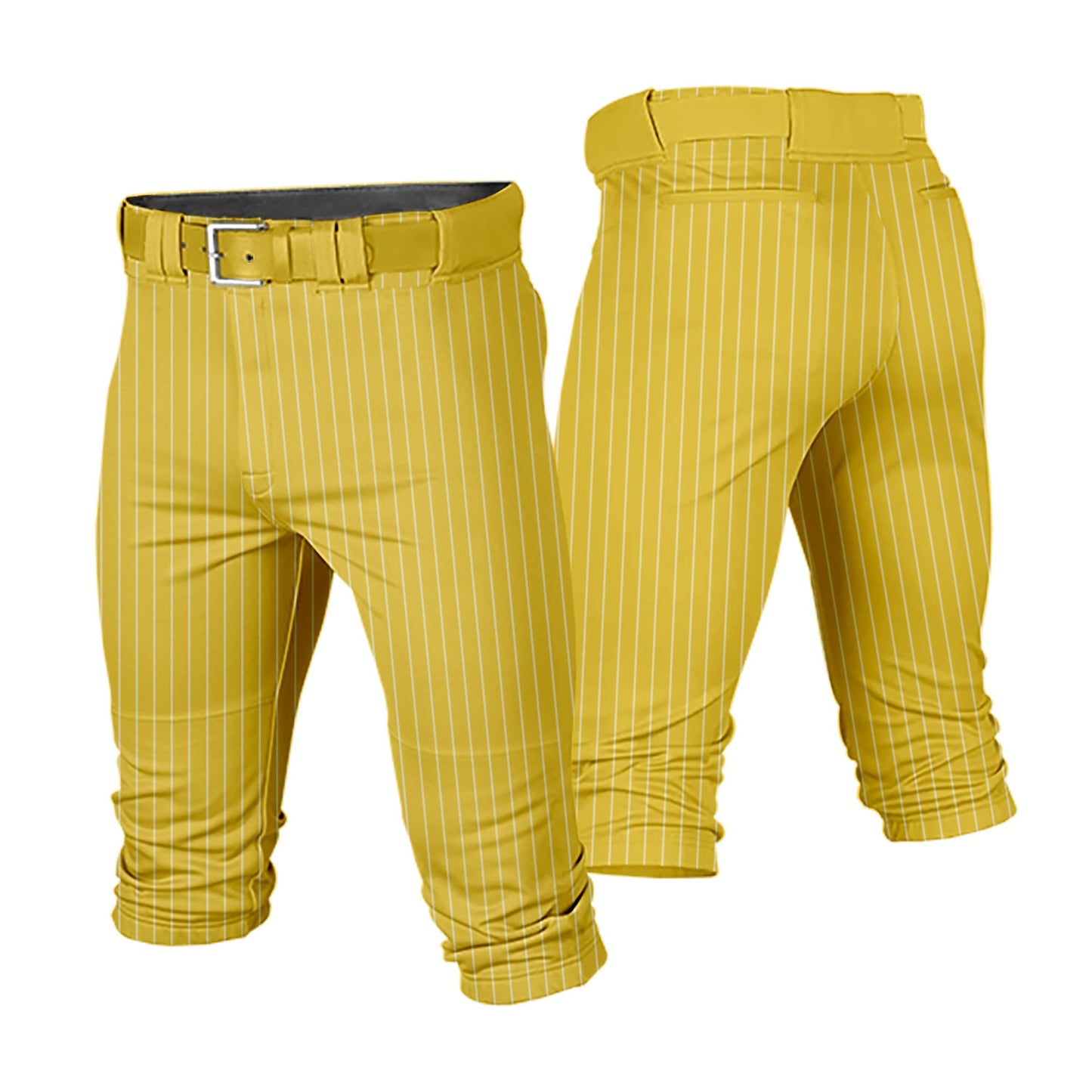 Custom Men Youth Striped Cropped Baseball Pants Training Uniform