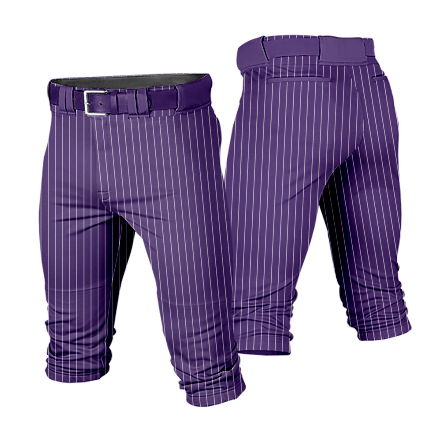 Custom Men Youth Striped Cropped Baseball Pants Training Uniform