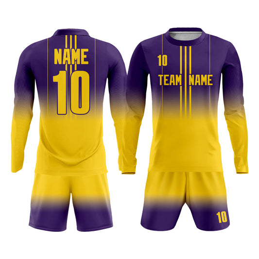 Gradient Soccer Uniform with Team Name Number Logo