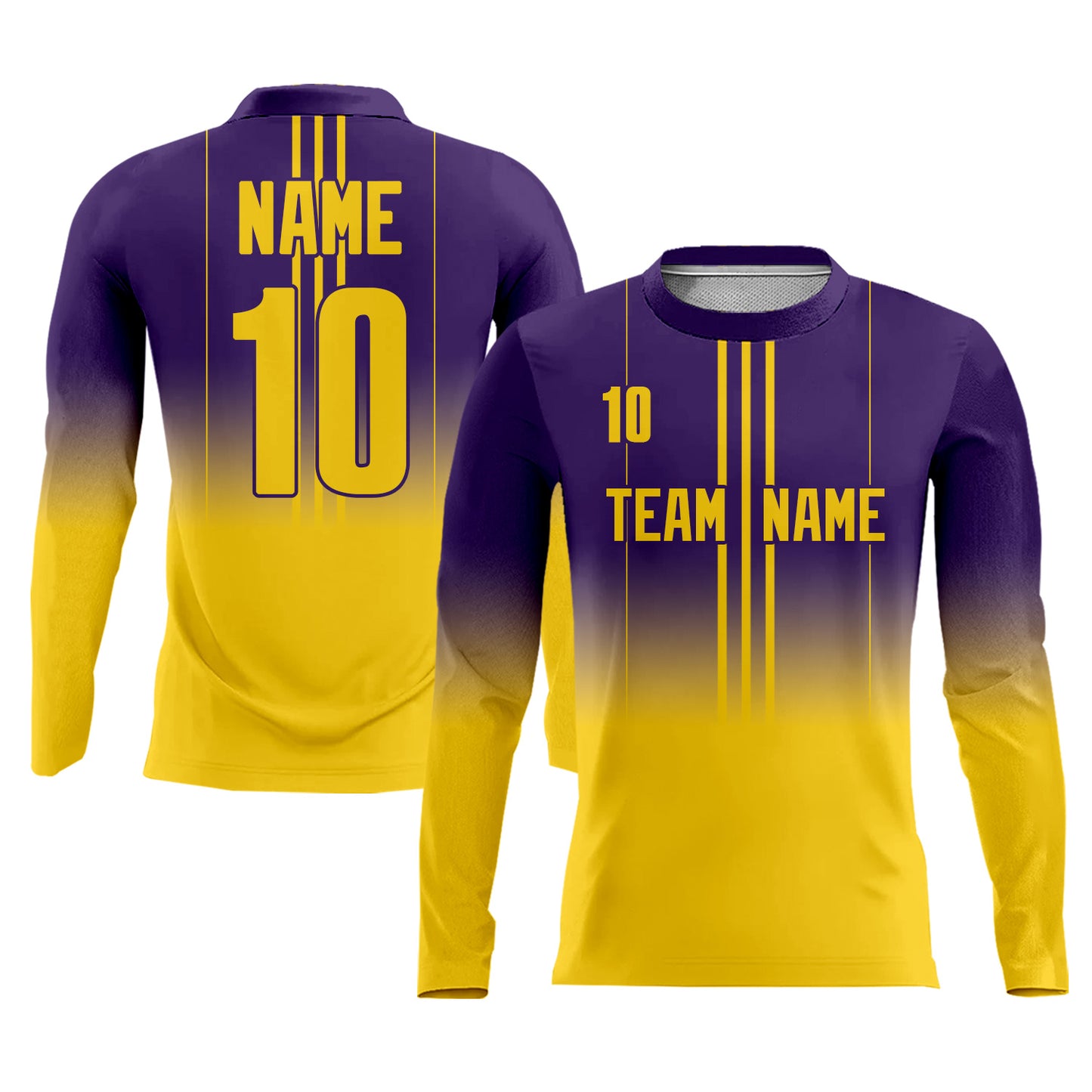 Gradient Soccer Uniform with Team Name Number Logo