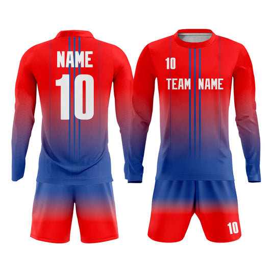 Gradient Soccer Uniform with Team Name Number Logo