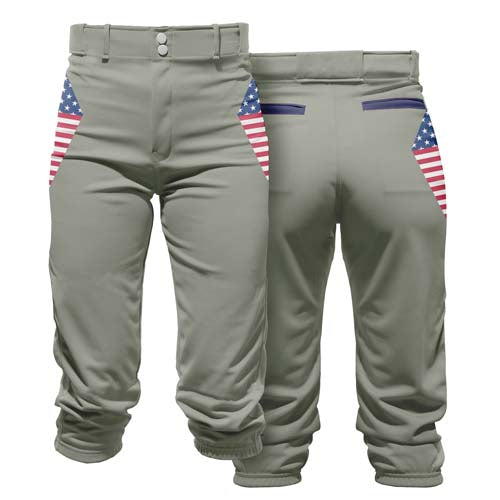 Custom Men Youth USA Patriotic Baseball Game Pants Sportswear