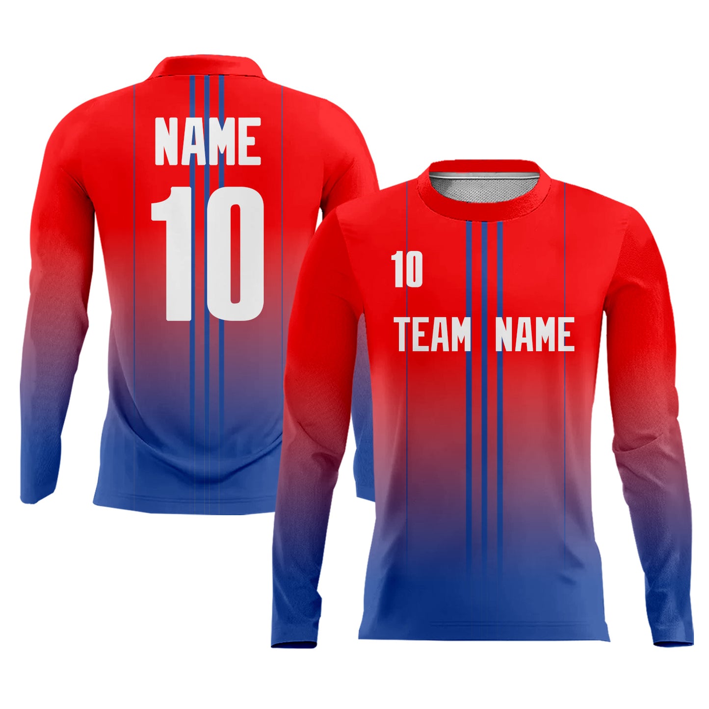 Gradient Soccer Uniform with Team Name Number Logo