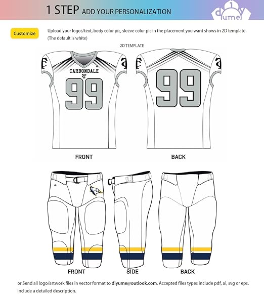 Custom Adult Youth Football Uniform Sports Jersey Pant