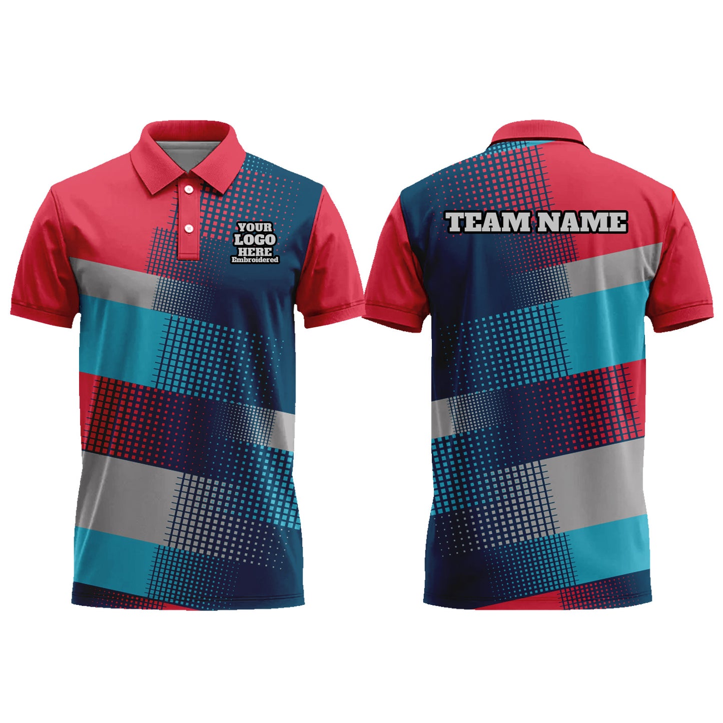 Personalized Men Women Polo Shirt Slim Fit Golf Jersey