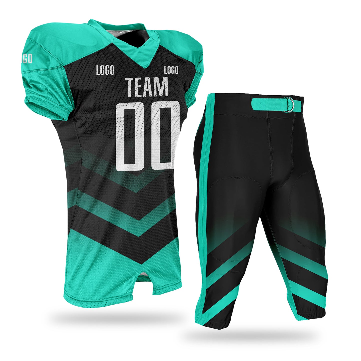 Custom Gradient Football Jersey with Name Number Logo