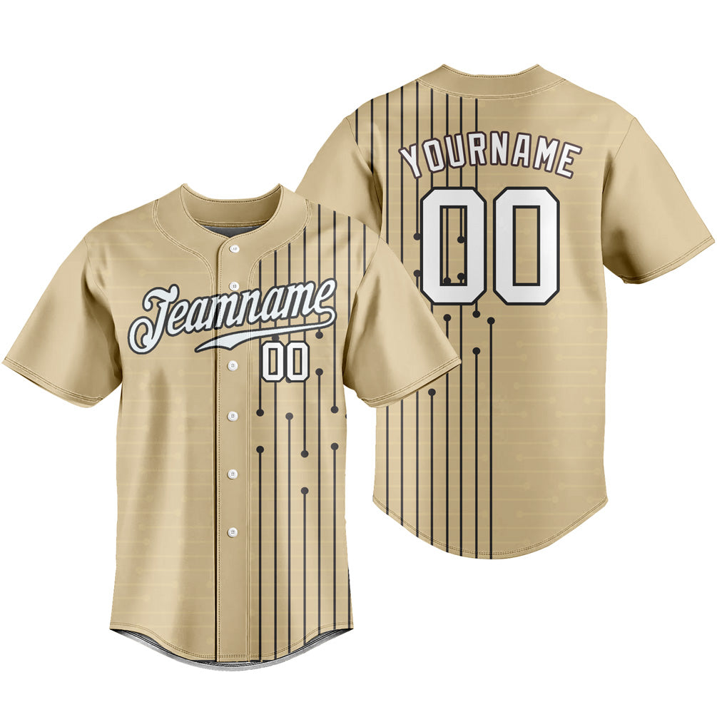 Custom Baseball Jersey Stripe Short Sleeve T-shirts