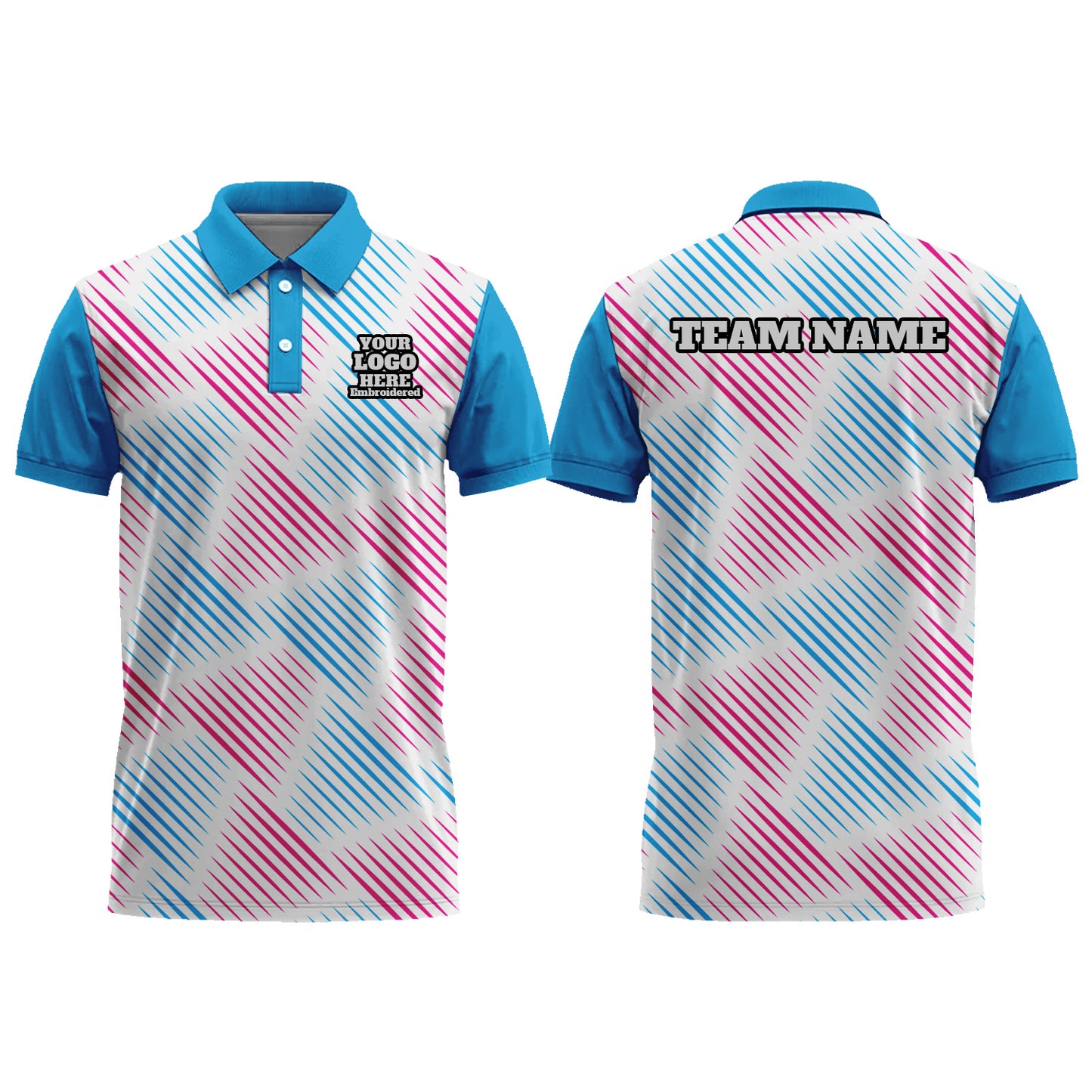 Personalized Men Women Polo Shirt Slim Fit Golf Jersey