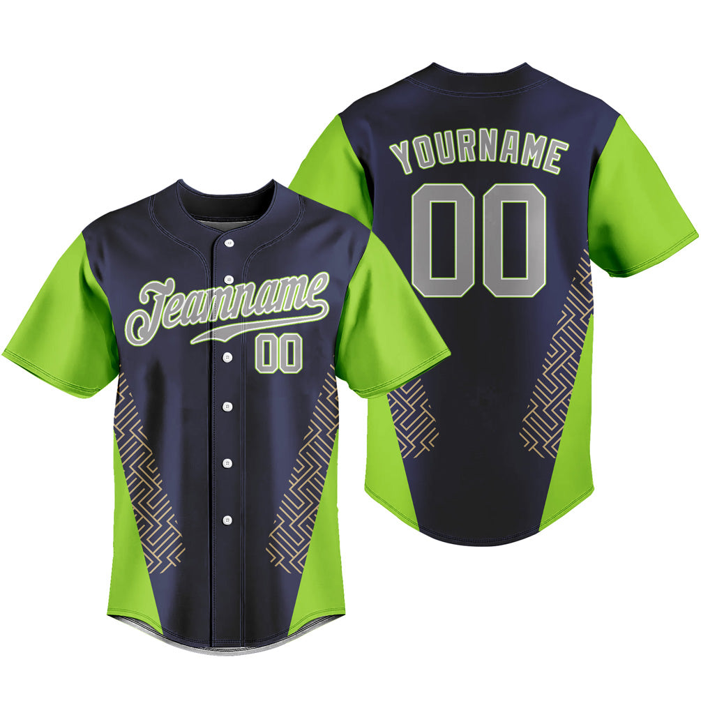 Custom Baseball Jersey Button Down Short Sleeve Shirts