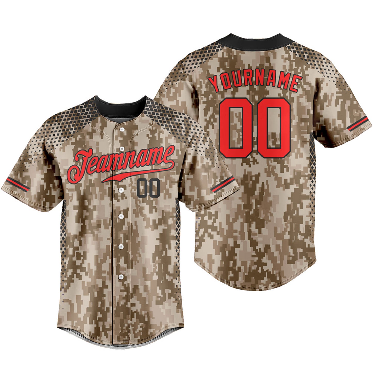 Custom Baseball Jersey Botton Down Hip Hop T-shirts