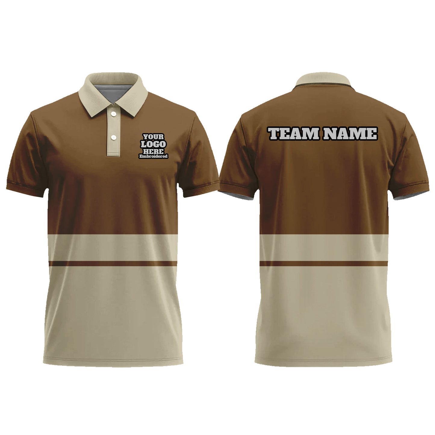 Custom Men Graphic Polo Shirts Short Sleeve Golf Jersey