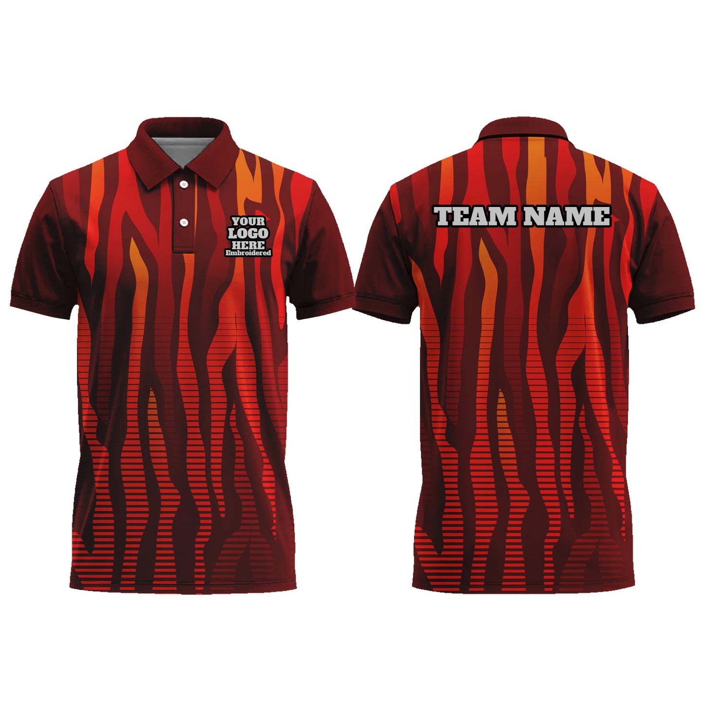 Personalized Men Women Polo Shirt Slim Fit Golf Jersey