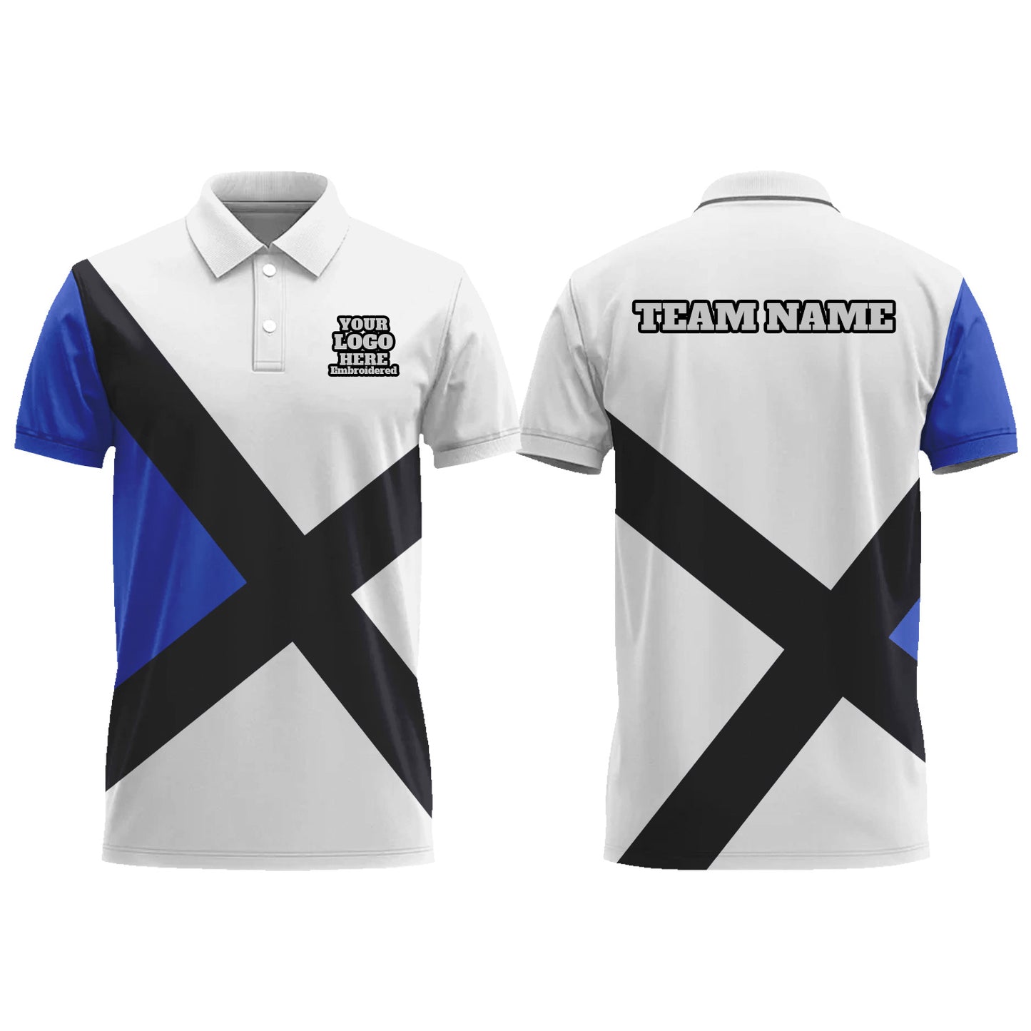 Custom Men Graphic Polo Shirts Short Sleeve Golf Jersey