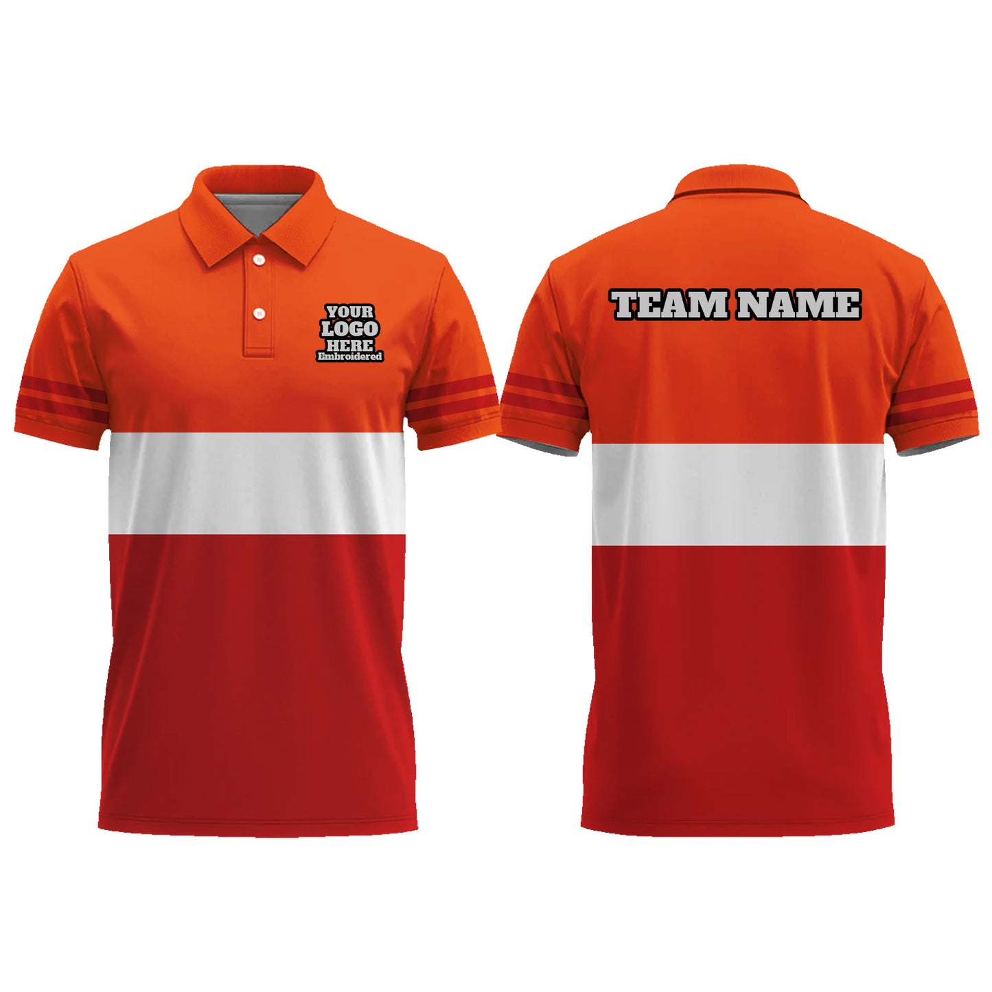 Custom Men Graphic Polo Shirts Short Sleeve Golf Jersey