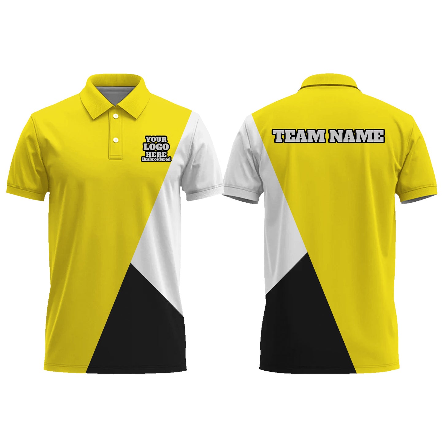 Custom Men Graphic Polo Shirts Short Sleeve Golf Jersey