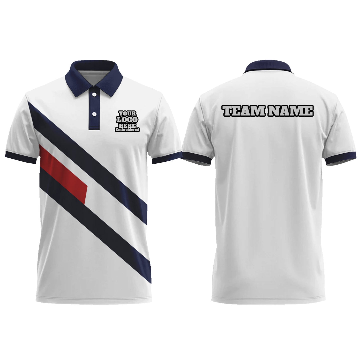 Custom Men Graphic Polo Shirts Short Sleeve Golf Jersey