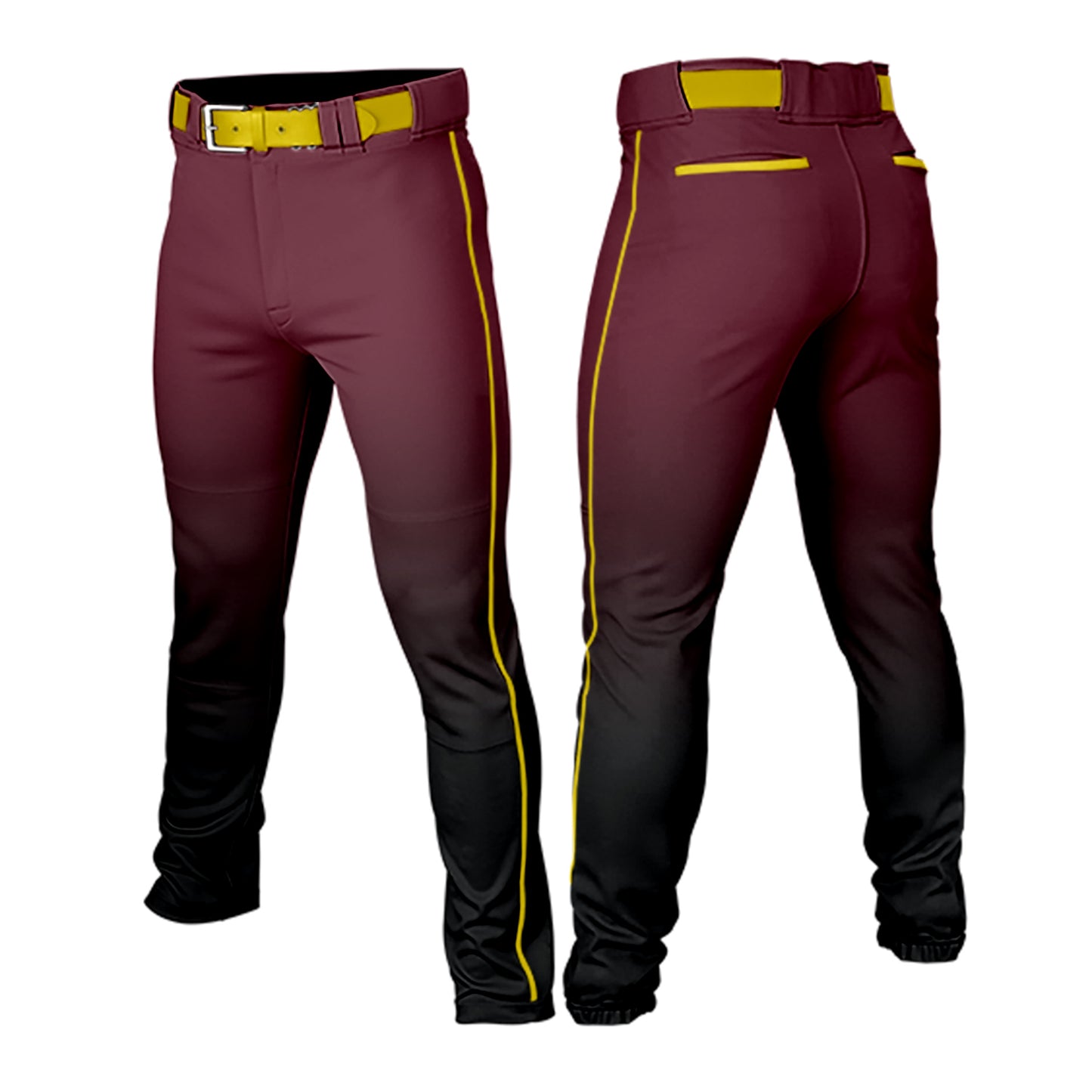 Custom Men Youth Gradient Baseball Pants Casual Sportswear