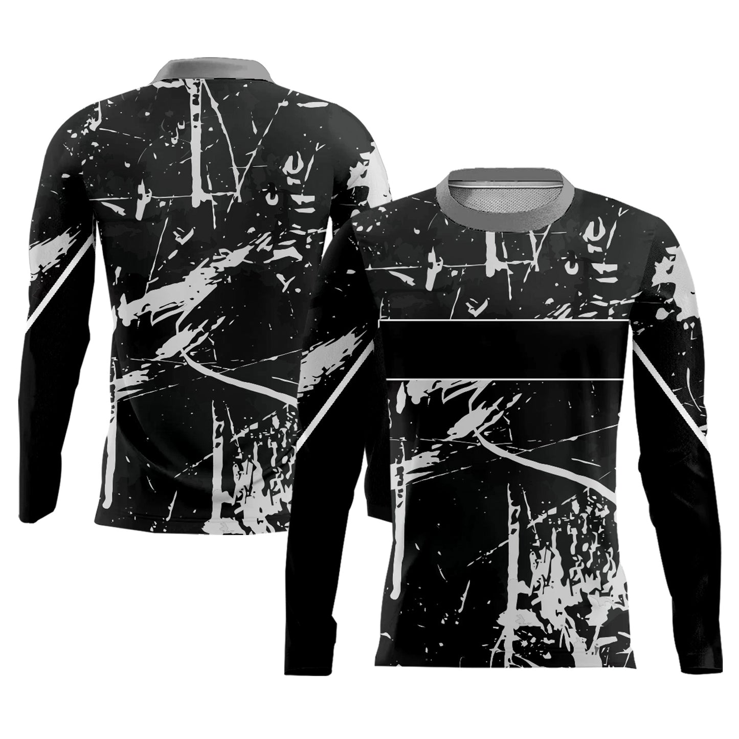 Custom Black Gray Graffiti Design Soccer Uniform