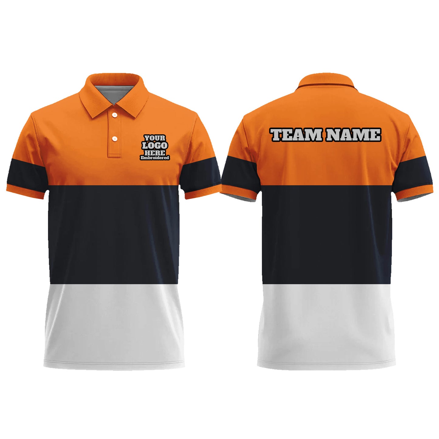 Custom Men Graphic Polo Shirts Short Sleeve Golf Jersey
