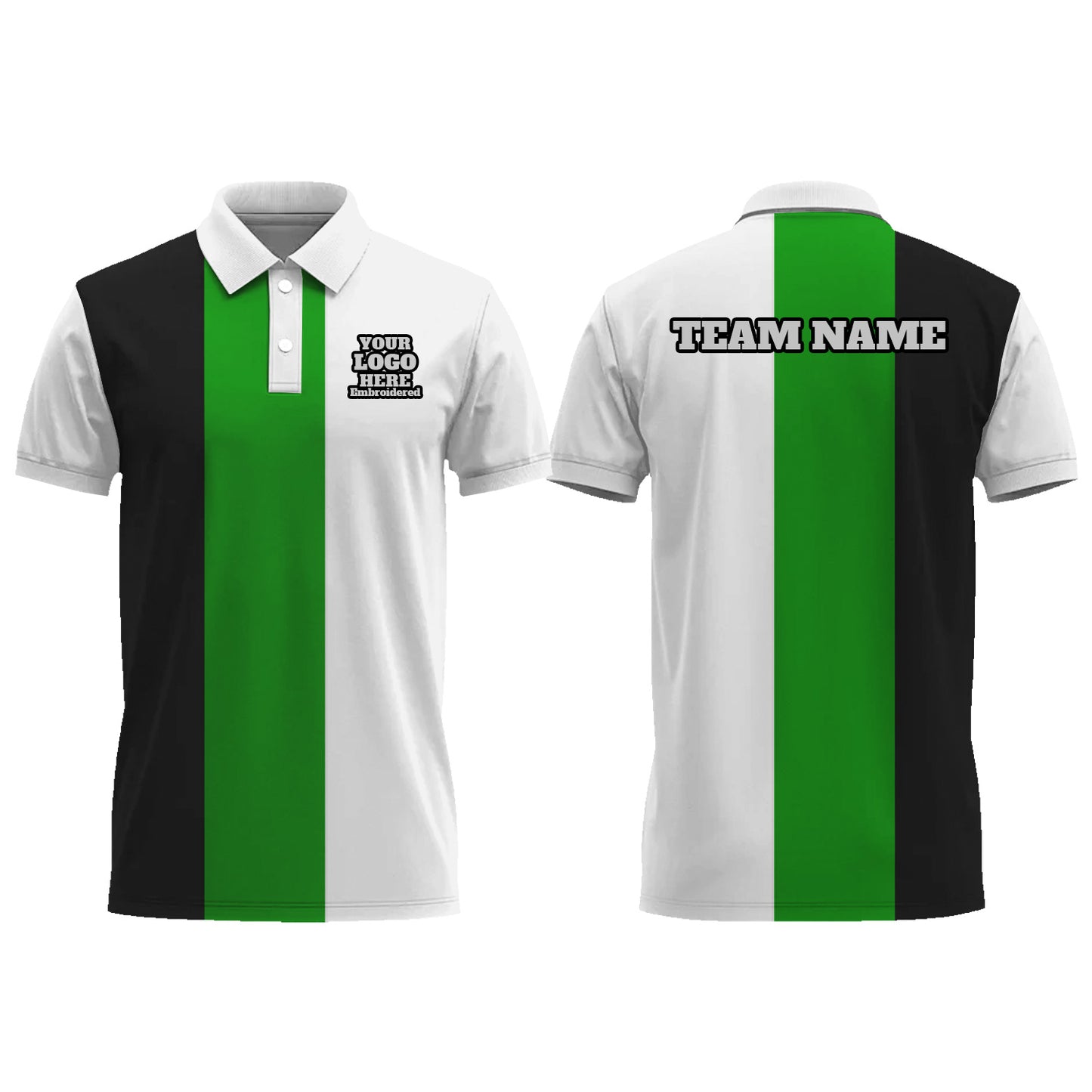 Custom Men Graphic Polo Shirts Short Sleeve Golf Jersey