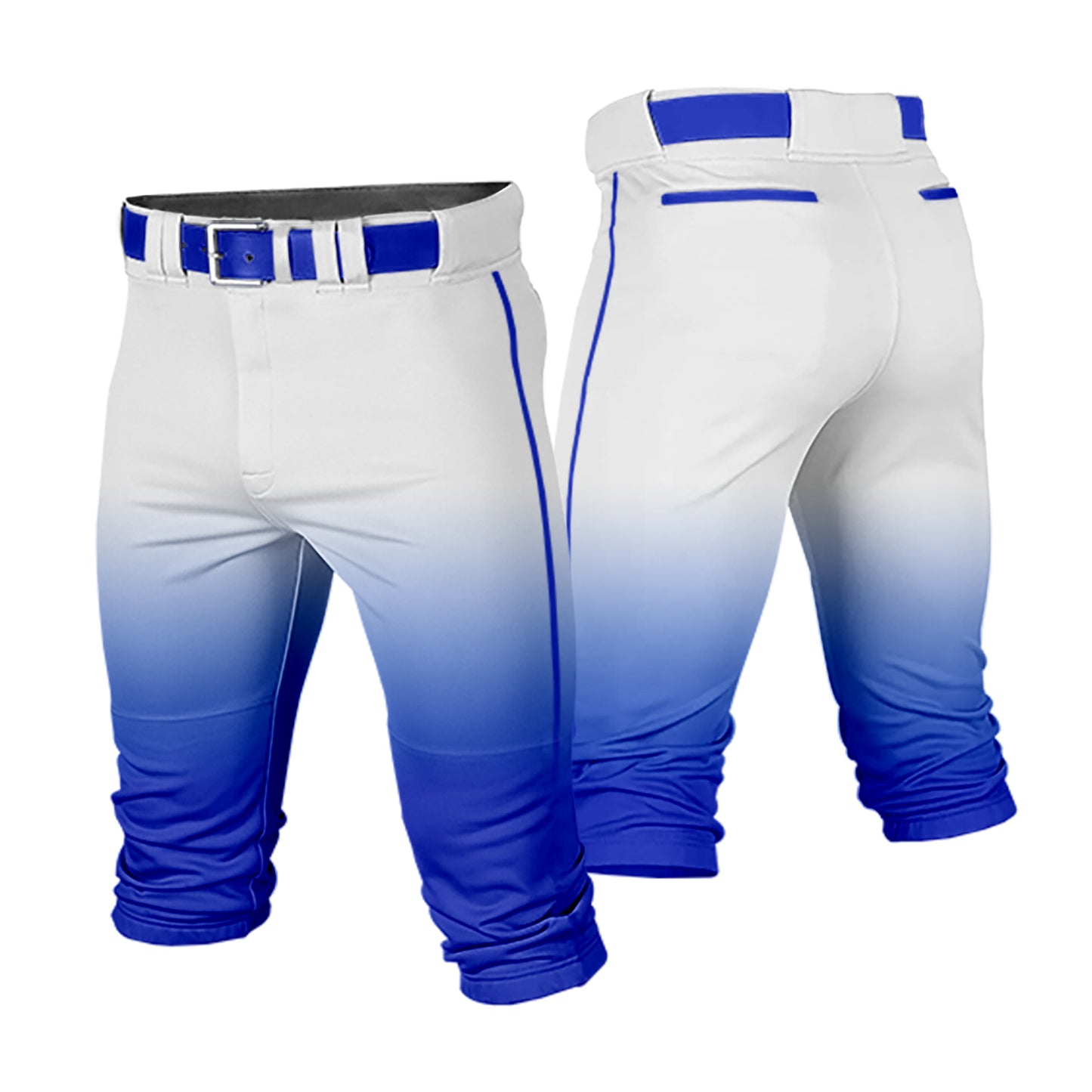 Custom Men Youth Gradient Cropped Baseball Pants