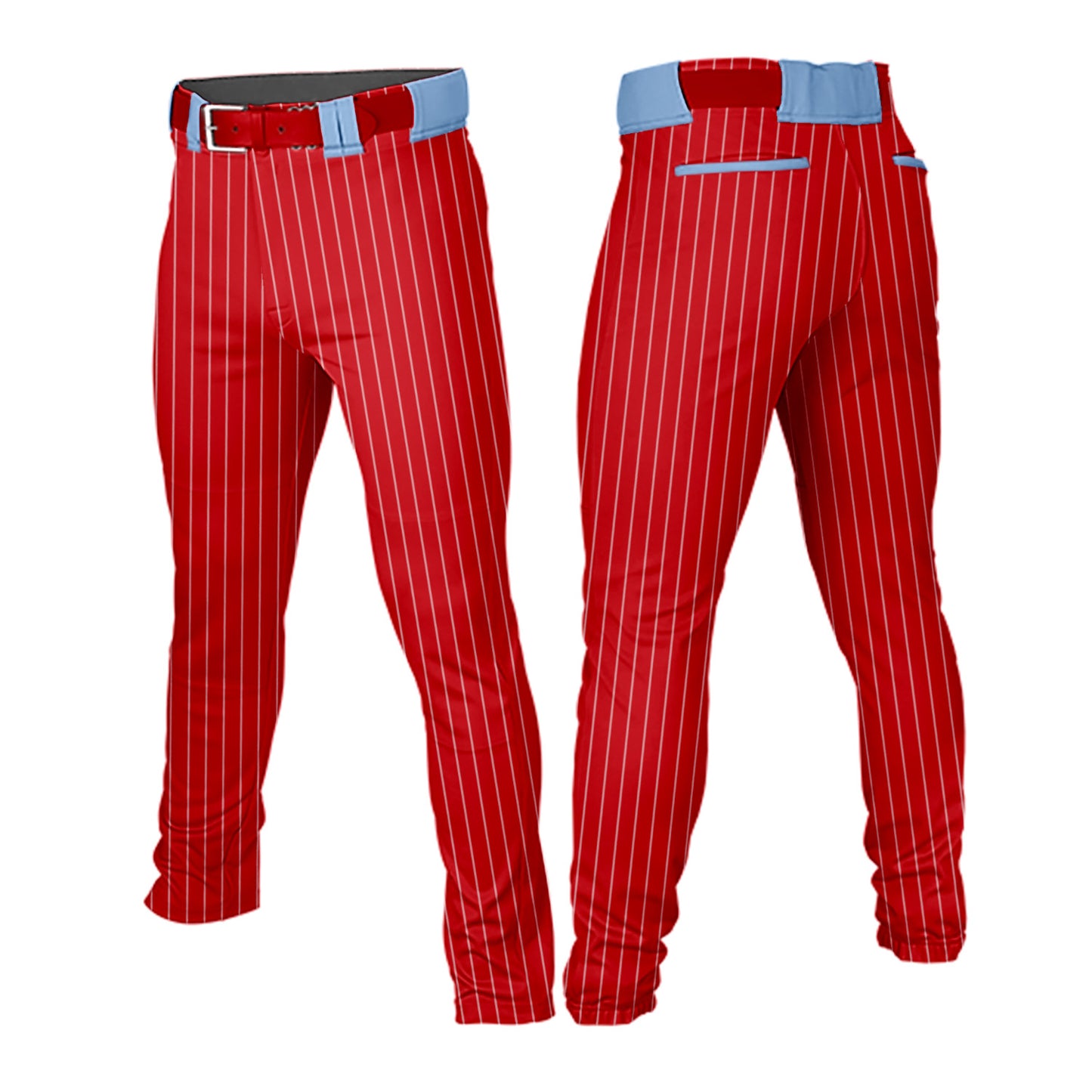 Custom Men Striped Baseball Pants Breathable Trousers for Kids
