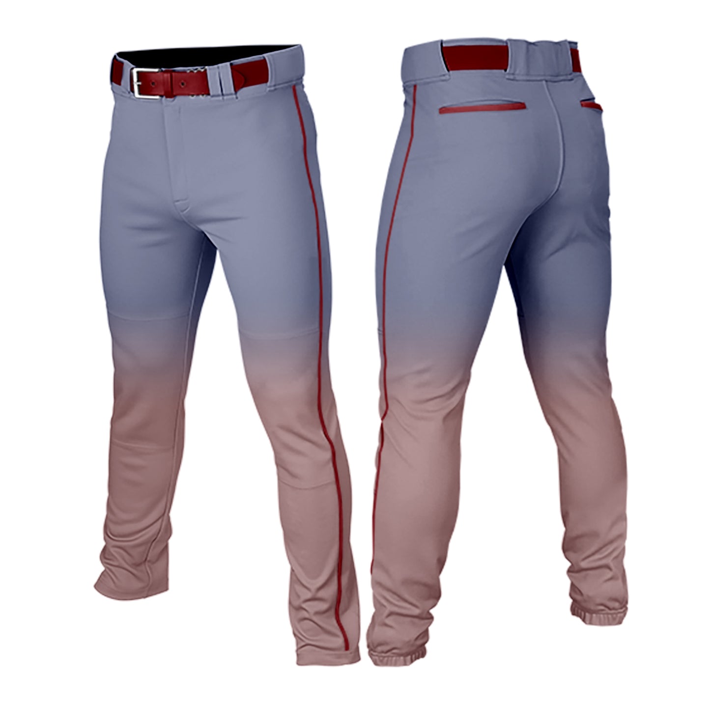 Custom Men Youth Gradient Baseball Pants Casual Sportswear