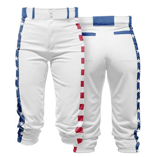 Custom Men Youth USA Patriotic Baseball Game Pants Sportswear
