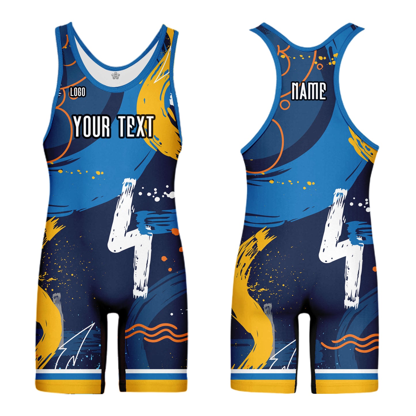 Custom Men Women Graffiti Sports Wrestling Singlet