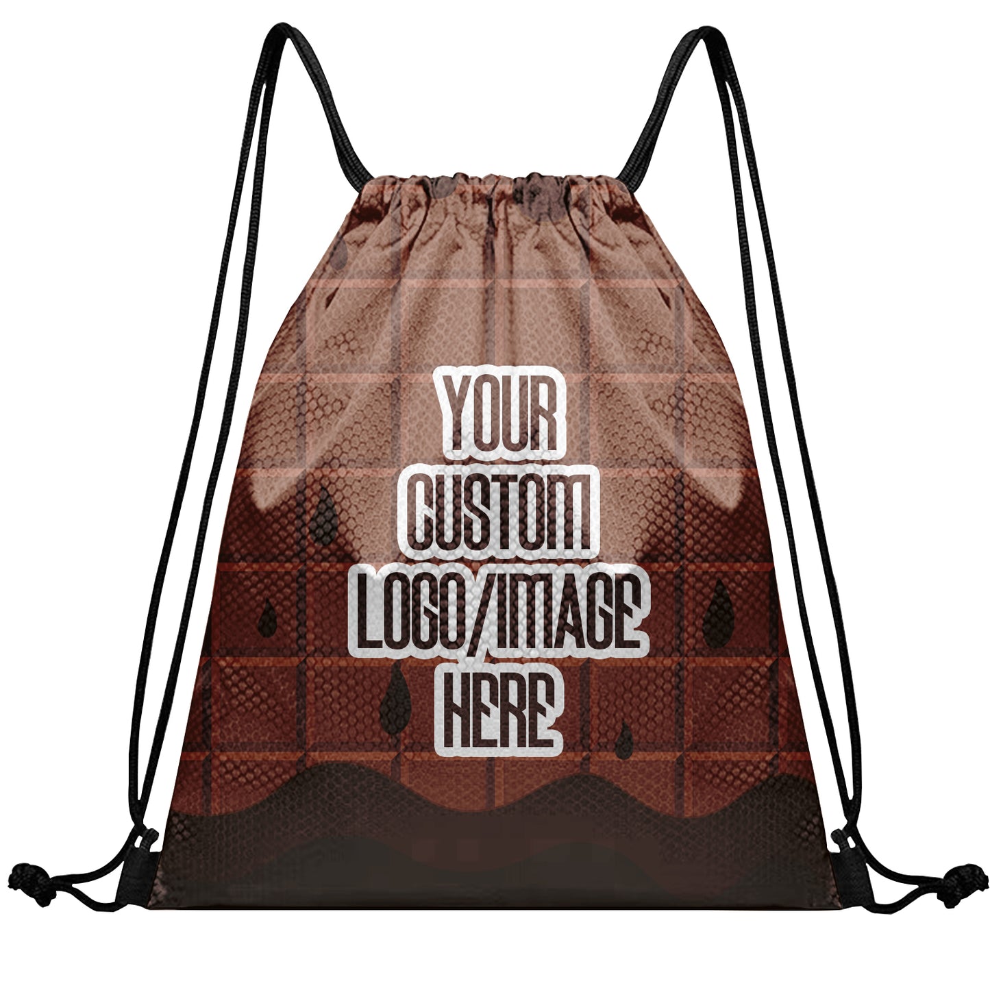 Men Women Ready Sackpack Custom Biscuit Drawstring Backpack