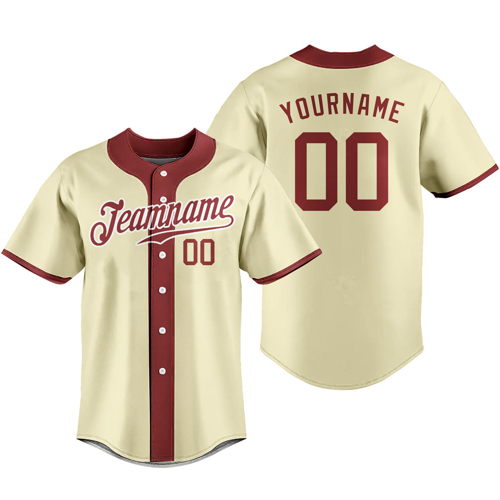 Custom Men Women Youth Baseball Jersey Button Down Sports Tee