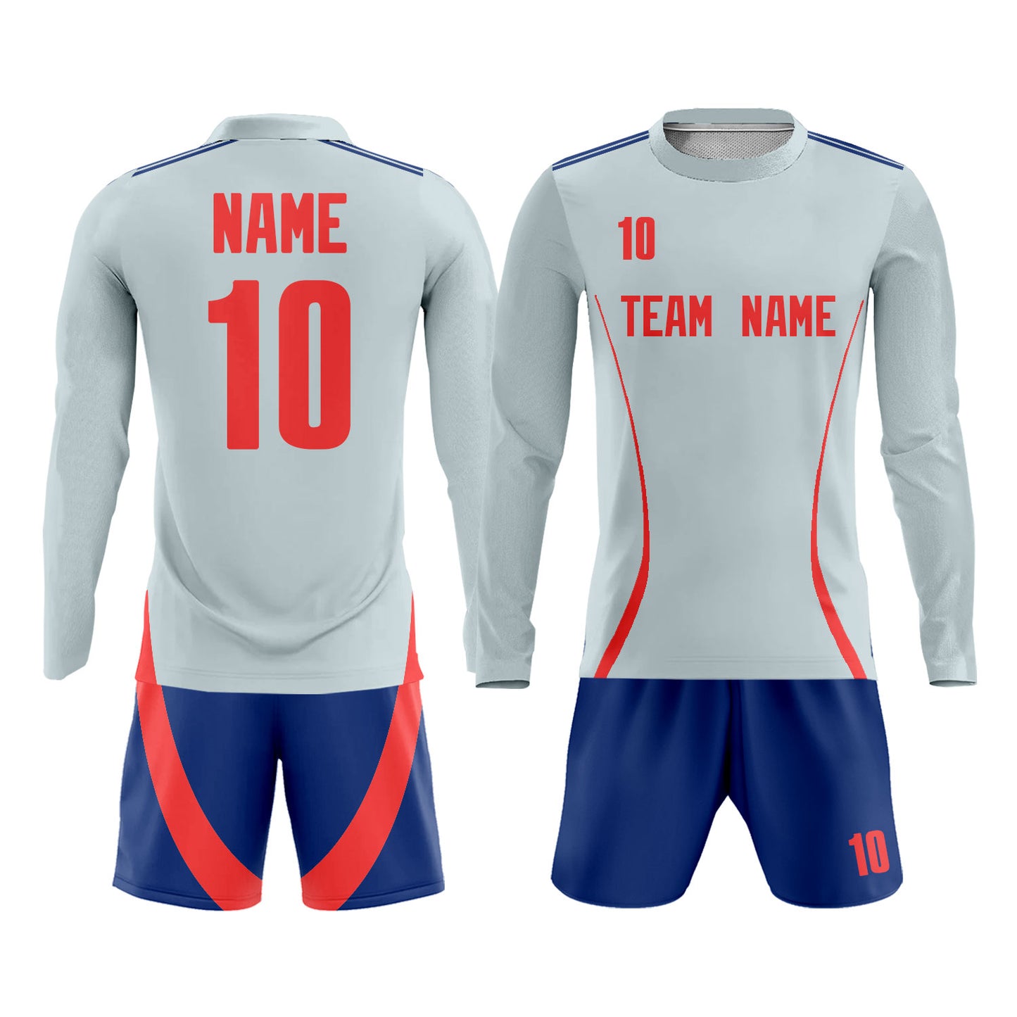 Custom Soccer Shirt and Shorts with Name Number Logo